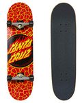 Santa Cruz Skateboards Complete Flame Dot Red 8.25" x 31.5" Assembled