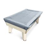 Jonny 8 Ball 6ft Fitted Nylon Snooker Pool Table Cover - For 6 Foot Tables - Red - Protects Against Sunlight, Spills & Dust (Silver)