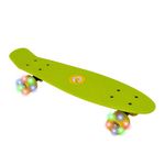 EVO 22' Light Up Penny Board | Skateboard For Beginners Or Pro's | Light Up Wheel Skateboard For Kids & Teenagers | Mini Cruiser Complete Board | Suitable For All Aged 3+ (Lime Green)