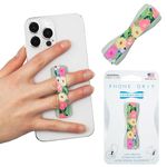 LOVEHANDLE Phone Grip for Most Smartphones and Mini Tablets, Camellias