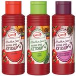 Hela Curry Ketchup Variety Pack - Original, Mild, Extra Spicy 300 Milliliters - German Tomato Condiments - Versatile Flavors