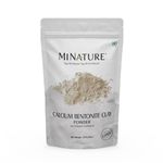 Mi nature Calcium Bentonite Clay Powder | Indian Healing Clay | Food Grade Powder | Natural Herbal Skin Care | Great For DIY Mask, Soap, & Scrub | For Gentle Care Made In India | 227g(8oz) (0.5lb)