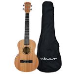 Vault UK-2000TCE 26-Inch Solid Mahogany Top Premium Electro-Acoustic Tenor Ukulele With EQ & Gig-Bag