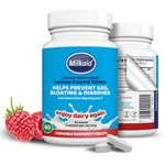 Milkaid Lactase Enzyme Chewable Tablets for Lactose Intolerance Relief | Prevents Gas, Bloating & Diarrhoea | Fast Acting Dairy Digestive Supplement | Gluten Free & Vegan | 60 tablets