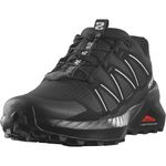 Salomon Men's Speedcross Peak Running Shoe, Black/Black/Glacier Gray, 9 UK