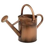 Homarden 1 Gallon Copper Colored Watering Can - Metal Watering Can with Removable Spout, Perfect Plant Watering Can for Indoor and Outdoor Plants (House Plants) - Ideal Decoration