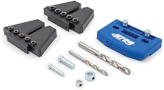 Kreg Dowel Jig Kit - Doweling Guide Kit with Removable Drill Guides - No-Measure Doweling Jig for Benchtop and Workshop Projects - Cabinet Joint Alignment Tool - KHJD345