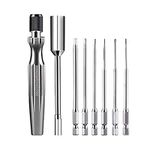 7 in 1 RC Tool Kits Hex Screwdriver Set 1.5mm 2.0mm 2.5mm 3.0mm 4.0mm & Hex Nut Driver 10.0BOX & Phillips Bit 1.0mm, Magnetic Hexagon Screwdriver Set for RC Car Hobby Racing Helicopter Drone Boat