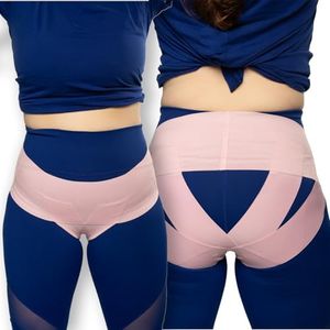 FEMME JOCK Pelvic Support Belt for Women - Pregnancy & Postpartum Uterus Girdle, SPD, Prolapse, Vulvar Varicosities Support Band - Low Waist, Pink, X-Large fits waist 32" up to 38"