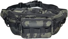 Chardime Fishing Fanny Pack-Fishing fanny pack for men-Easy to use and adjust Plenty of space for fishing waist pack(camouflage)