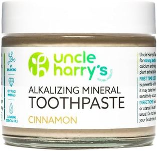 Uncle Harry's Cinnamon Remineralizing Toothpaste | Natural Whitening Tooth Paste Freshens Breath & Promotes Enamel | Vegan Fluoride Free Toothpaste
