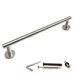 SAYONEYES Brushed Nickel Towel Bar 18 Inch – Heavy Duty Stainless Steel SUS304 Towel Holder Rack for Bathroom, Kitchen, Bedroom Wall Mounted - Single Layer Shower Towel Hanger Rod