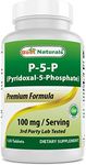 Best Naturals P5P Vitamin B6 (Pyridoxal 5 Phosphate) 100 mg/Serving - 120 Tablets - an Active Form of Vitamin B6.