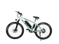ALIENBIKES Electric Cycle with 26" Wheels,Front Suspension,Dual Disc Cut-Off Brakes, Up to 30 Km Range on PAS, Removable Battery, 250W BLDC Motor (Aqua Green) Unisex