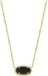 Kendra Scott Women's Elisa Satellite Short Necklace, One Size, Gold Stone