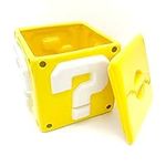 Super Mario Bros Question Mark Block Ceramic Storage Cookie Jar