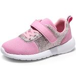 Harvest Land Kids Running Tennis Shoes Breathable Athletic Lightweight Non-Slip Walking Sport Sneakers for Girls and Boys, Pink, 3 Little Kid