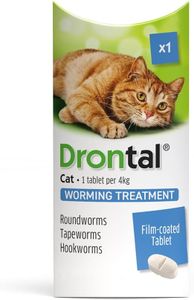 Drontal Wormer Tablets for Small & Medium Cats – Broad Spectrum