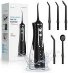 OasiSmile Water Flosser for Teeth Cordless, 300ML Lager Tank Portable Oral Irrigator with DIY Adjustable Pressure & 4 Modes,IPX7 Waterproof, 30-Day Battery, 2-Min Smart Timer – Home Travel Dental Care