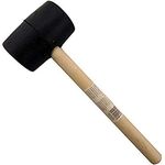 DIY Crafts Design No # 4, Black Rubber, Jewelers Hammer Black Rubber Mallet with Wooden Handle Rubber (Design No # 4, Black Rubber)