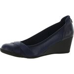 Anne Klein Women's Timeout Wedge Heel Pump, Navy, 9