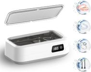 TFMODBFA Digital Ultrasonic Jewelry Cleaner,49KHz-700ml Stainless Steel Jewelry Cleaning Machine,4 Cleaning Modes Ultrasonic Cleaner Suitable For Glasses,Jewelry,Braces,Rings,Watch,Earrings