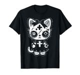 Voodoo Doll Cat | Pastel Goth Punk Witch Yume Kawaii T-Shirt