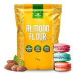 Almond Flour 1kg, Gluten-Free 100%, Partially de-Oiled Extra Fine Blanched Natural Almond Flour