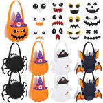 MIMIND 48 Pieces Mini Halloween Treat Bags Halloween Bucket Halloween Trick or Treat Bag Great Fun Halloween Home Activities Decorating for Halloween DIY Crafts