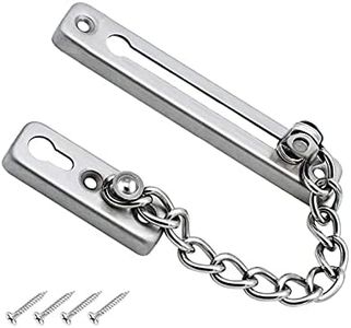 Chaîne de sécurité de porte, chaîne de porte en acier inoxydable, chaîne de protection de serrure de porte, serrure de sécurité de chaîne de porte pour la maison, l'hôtel, les portes et fenêtres