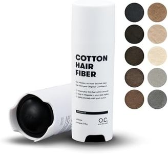 O.C. HAIRCARE Streuhaar zur Haarverdichtung - für Scheitel, kahle Stellen am Ober- und Hinterkopf - von führenden Salons empfohlen - 11 Farben - widerstandsfähige Streuhaare (Dunkelbraun)