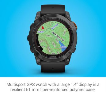 Garmin fēnix 7X Pro Solar Multisport GPS Smartwatch – Black, Solar Charging