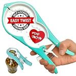 HANDYMAN PERSPECTIVES Easy Twist Strong Grip Effortless Jar Opener, Adjustable, Self-Locking, High Leverage, Damage Free, Strain-Free, for Seniors, Women, Arthritis, Weak Hands, Patent Pending