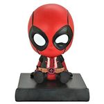 ELEGANT LIFESTYLE Super Hero Deadpool Action Figure Limited Edition Super-Soldier Comic Bobblehead with Mobile Holder for Car Dashboard, Office Desk & Study Table (Pack of 1)