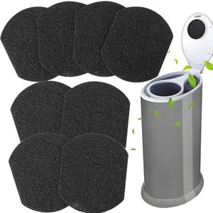 Vodolo 8Pcs Diaper Pail Deodorizer for Ubbi,Diaper Pail Odor Eliminator,Activated Charcoal Filter Odor Absorber Compatible with Ubbi Diaper Pail,High Adsorptivity Diaper Trash Can Odor Control