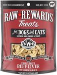 Northwest Naturals Raw Rewards Freeze-Dried Beef Liver Treats for Dogs and Cats - Bite-Sized Pieces - Healthy, 1 Ingredient, Human Grade Pet Food, All Natural - 3 Oz (Packaging May Vary)