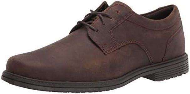 Rockport Men's Robinsyn Waterproof Plain Toe Oxford, Tan, 7 US