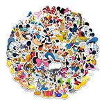 Norinoya 50PCS Mickey Minnie Mouse Stickers for Water Bottle Laptop Room Graffiti,Stickers for Kids Birthday Gift Party Supply