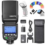 Godox V860III-N Flash Speedlite for Nikon Cameras Wireless TTL Speedlite Light with 7.2V / 3000mAh Rechargeable Li-ion Battery Built-in 2.4G X System Manual/Auto Flash GN60 1/8000s HSS Camera Flash