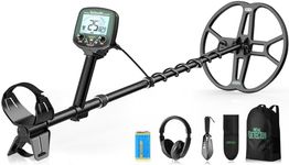 Hazlewolke TX-850 PRO Metal Detector for Adults Professional – High Frequency 19.23kHz Gold Detector with Manual & Auto Ground Balance, 13" Waterproof Double-D Coil, LCD Display, Pinpoint Mode