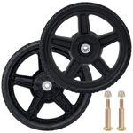 CheeMuii 12 Inch Lawn Mower Wheels 2 Pack 12" Push Lawn Mower Wheels with Bolts and Lock Nuts Kit Fit for Most Standard push Lawn Mowers/Generator/Garden Tiller/Handtruck