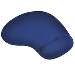 Kretech Gel Mouse Pad, Ergonomic Mouse Pad with Gel Comfort Wrist Rest Support, Gaming Mouse Pad with Lycra Cloth Nonslip PU Base for Computer, Laptop, Home, Office & Travel(Blue)