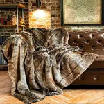 BATTILO HOME Faux Fur Throw Blanket