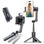 KOSCHEAL Gimbal Stabilizer for Smartphone, Portable 2-Axis Phone Gimbal 900mAh with Fill Light&Remote, Phone Stabilizer Support 330°of Vertical&Horizontal Rotation, Stabilizer for Video,YouTube&TikTok