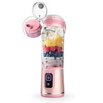 Ninja Blast Portable Blender, Cordless, 18oz. Vessel, Personal Blender For-Shakes and Smoothies, BPA Free, Leakproof-Lid and Sip Spout, USB-C Rechargeable, Dishwasher Safe Parts, Tinted Pink, BC151PK