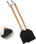 KINBOM 2pcs Leather Fly Swatter, Ma