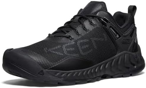 Keen Men's Waterproof Fast Packing Hiking Shoes, Triple Black, 11 US