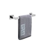 NearMoon Bathroom Towel Bar, Bath Accessories Premium Thicken Stainless Steel Square Shower Towel Rack for Bathroom, Towel Holder Wall Mounted (Chrome Finish, 12 Inch)