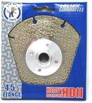 Bad Dog Tools 4.5” Flange Handi Disk Deux (HDII) Diamond Wheel for *Flush* Grinding, Sanding, and Cutting. Use on Iron, Steel, Brass, Tile, Stone, Brick, & Plastic. Use with an Angle Grinder.