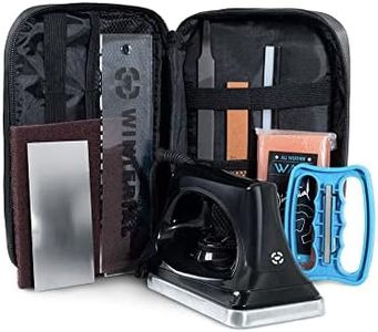 Winterial Snowboard and Ski Tuning Kit, with Iron, All-Temp Snowboard Wax, Angled Edge Tuner File, PTEX Rods and Wax Apron